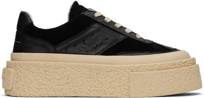 MM6 Maison Margiela Black Platform Sneakers - Picture 5