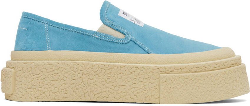 MM6 Maison Margiela Blue Platform Sneakers - Picture 4