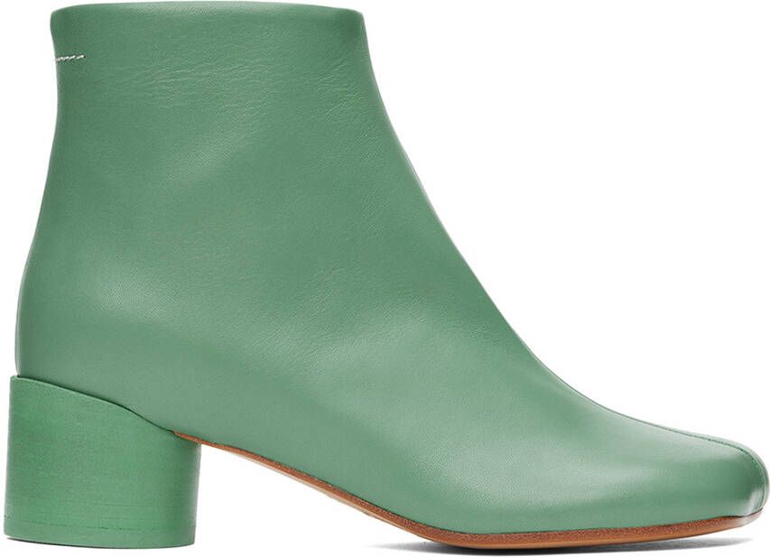 MM6 Maison Margiela Green Anatomic 45 Boots