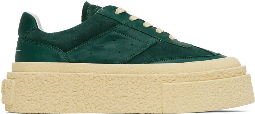 MM6 Maison Margiela Green Platform Sneakers - Picture 5