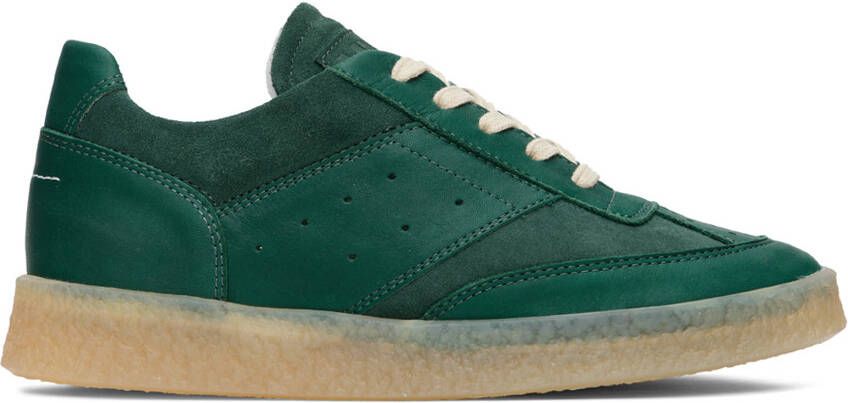 MM6 Maison Margiela Brown Paneled Sneakers - Picture 5