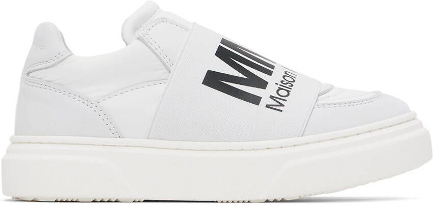 MM6 Maison Margiela Kids Gray & White Paneled Sneakers - Picture 4