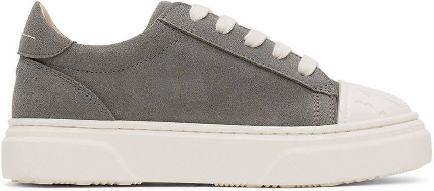 MM6 Maison Margiela Kids Grey Lace-Up Sneakers