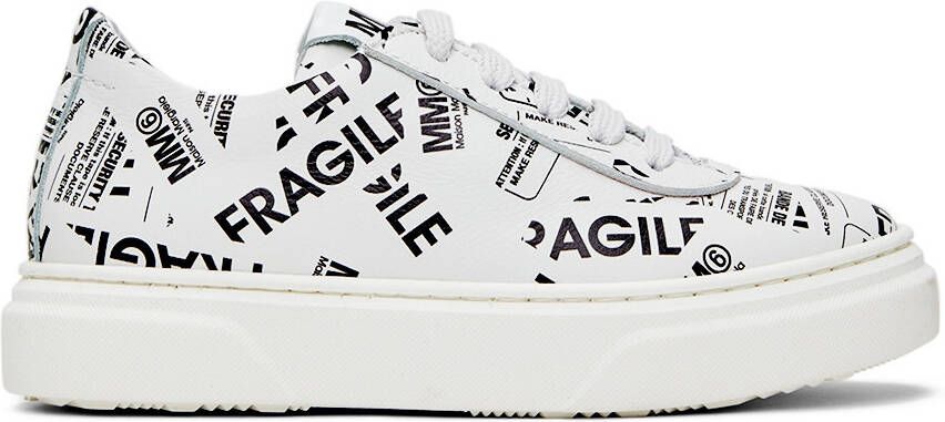 MM6 Maison Margiela Kids White Logo Sneakers