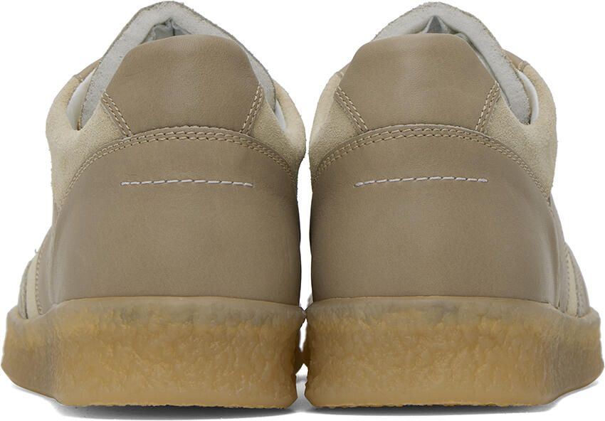 MM6 Maison Margiela Beige Court Sneakers