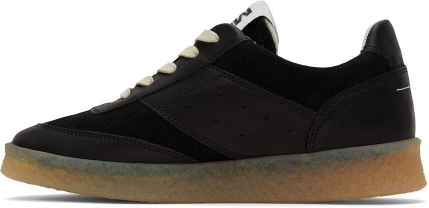 MM6 Maison Margiela Black 6 Court Sneakers - Picture 3