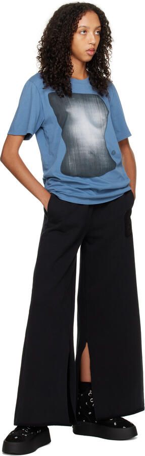 MM6 Maison Margiela Black 6 Platform High Sneakers - Picture 4