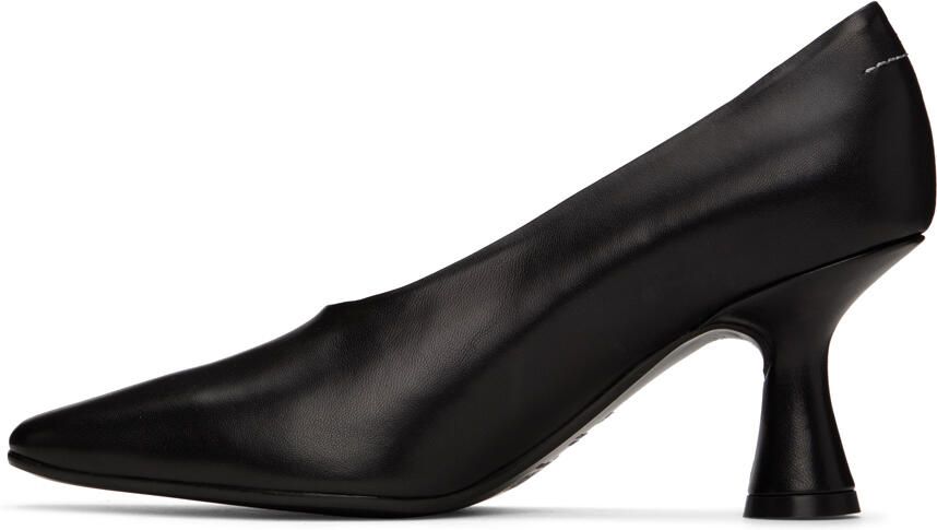 MM6 Maison Margiela Black 6-Stamp Heels - Picture 3