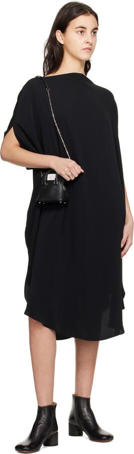 MM6 Maison Margiela Black Anatomic 6 Ankle Boots - Picture 4