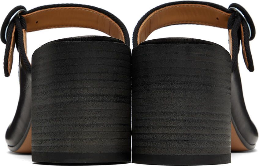 MM6 Maison Margiela Black Anatomic Mules
