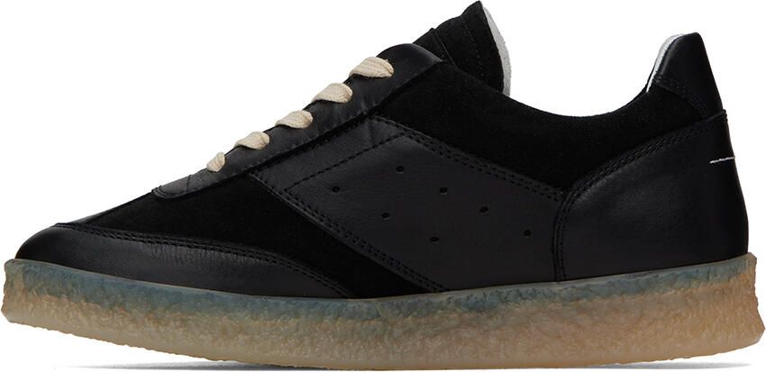 MM6 Maison Margiela Black Court Sneakers - Picture 3