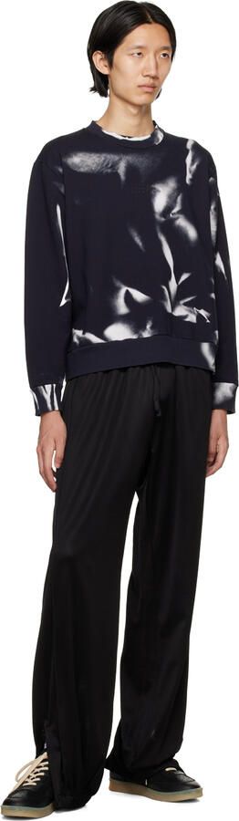 MM6 Maison Margiela Black Court Sneakers - Picture 4