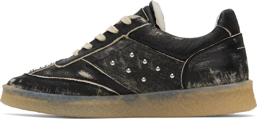 MM6 Maison Margiela Black Distressed Sneakers - Picture 3