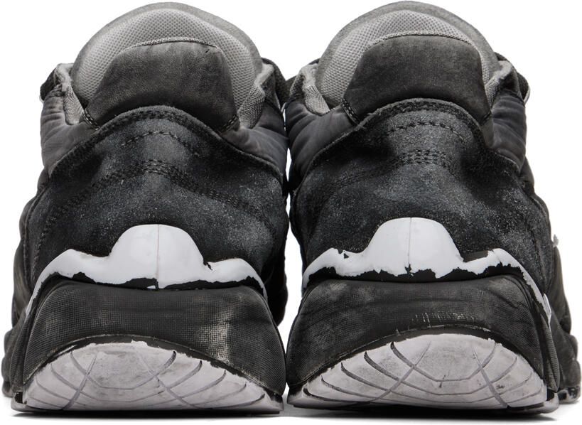 MM6 Maison Margiela Black Distressed Sneakers