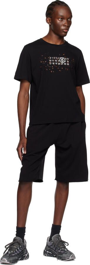 MM6 Maison Margiela Black Distressed Sneakers - Picture 4