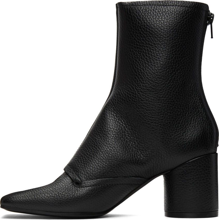 MM6 Maison Margiela Black Double Function Heeled Boots