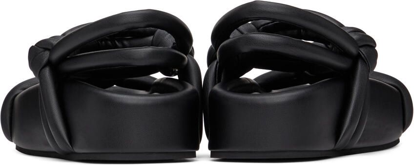 MM6 Maison Margiela Black Knotted Slingback Sandals - Picture 4