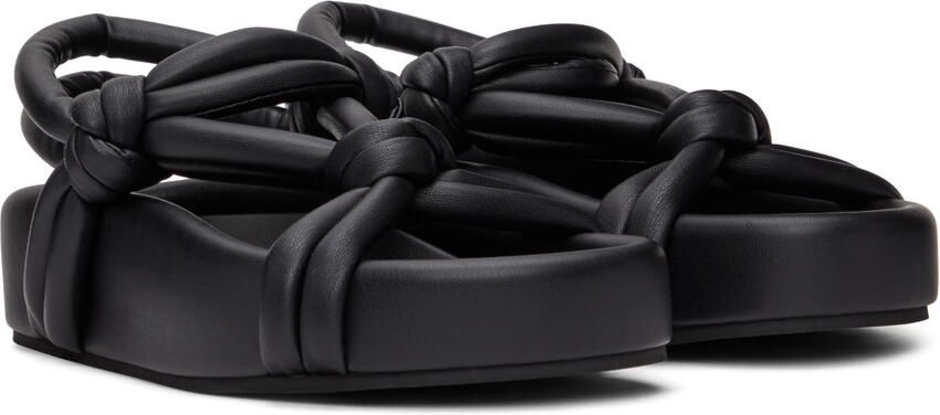 MM6 Maison Margiela Black Knotted Slingback Sandals - Picture 2