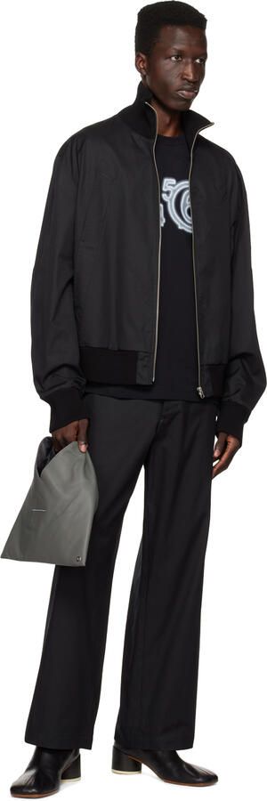 MM6 Maison Margiela Black Leather Boots - Picture 4