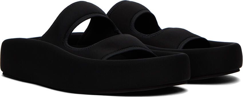 MM6 Maison Margiela Black Platform Sandals - Picture 2