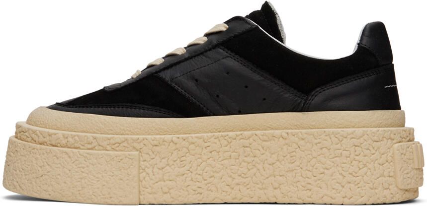 MM6 Maison Margiela Black Platform Sneakers - Picture 3