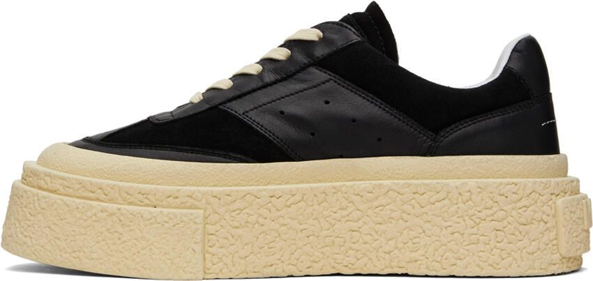 MM6 Maison Margiela Black Platform Sneakers - Picture 3