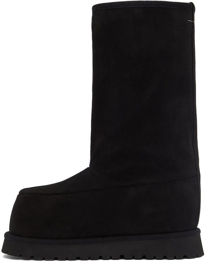 MM6 Maison Margiela Black Suede Boots
