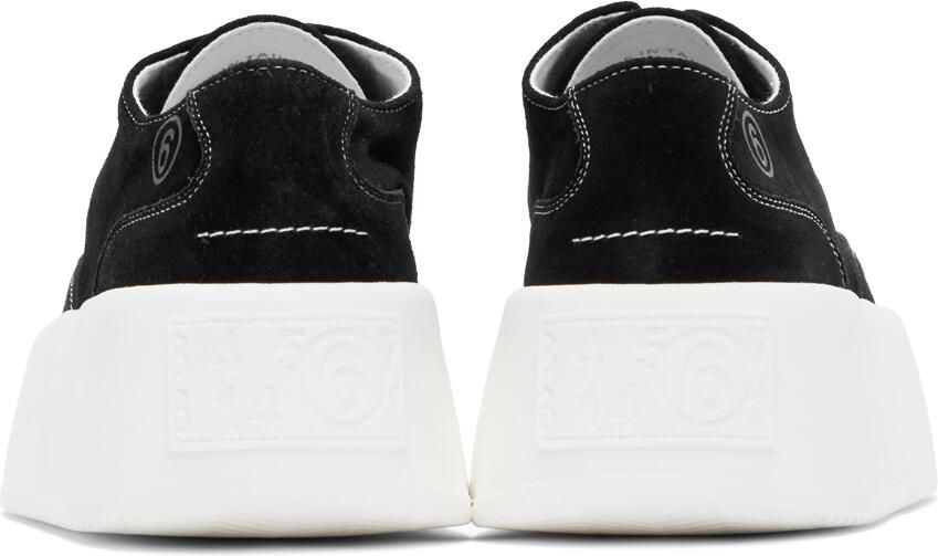 MM6 Maison Margiela Black Suede Platform Sneakers - Picture 8