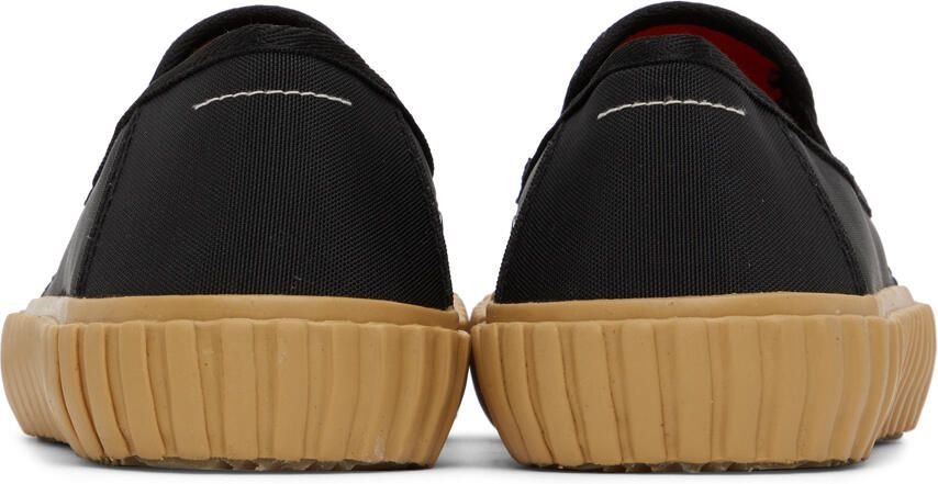 MM6 Maison Margiela Black Vulcanized Loafers
