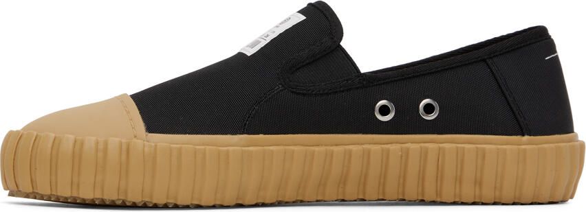 MM6 Maison Margiela Black Vulcanized Loafers - Picture 3