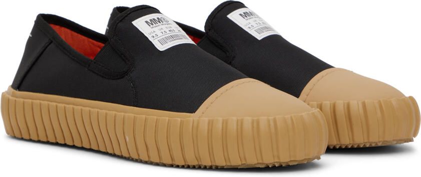 MM6 Maison Margiela Black Vulcanized Loafers - Picture 2