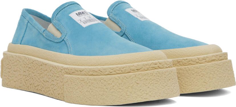 MM6 Maison Margiela Blue Platform Sneakers - Picture 2