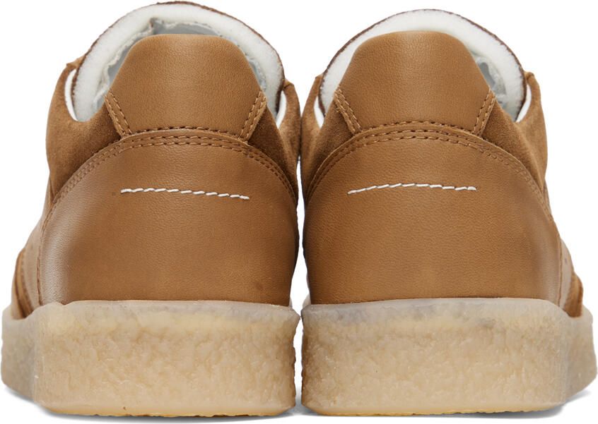 MM6 Maison Margiela Brown Paneled Sneakers