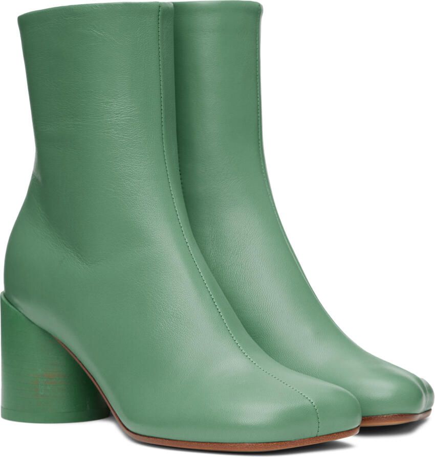 MM6 Maison Margiela Green Anatomic 70 Boots