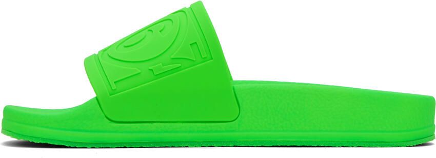 MM6 Maison Margiela Green Embossed Sandals - Picture 3