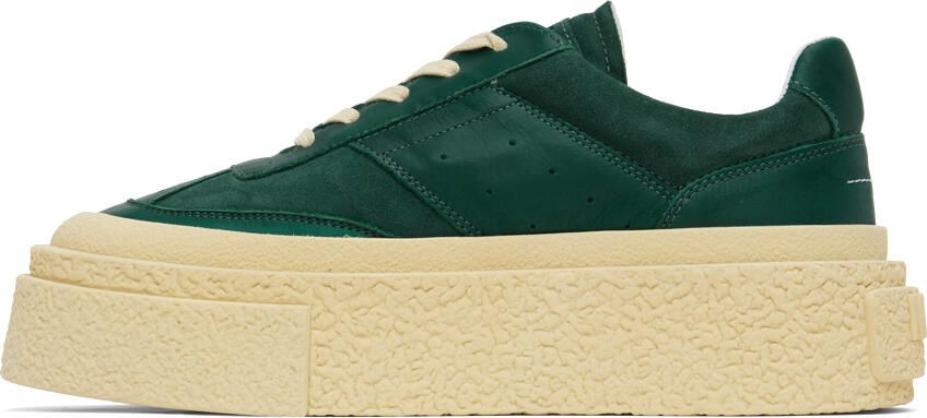 MM6 Maison Margiela Green Platform Sneakers - Picture 3