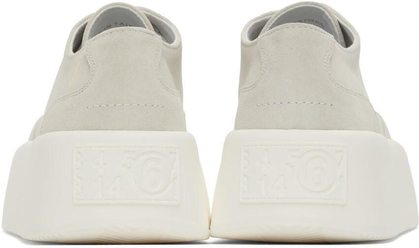 MM6 Maison Margiela Black Suede Platform Sneakers