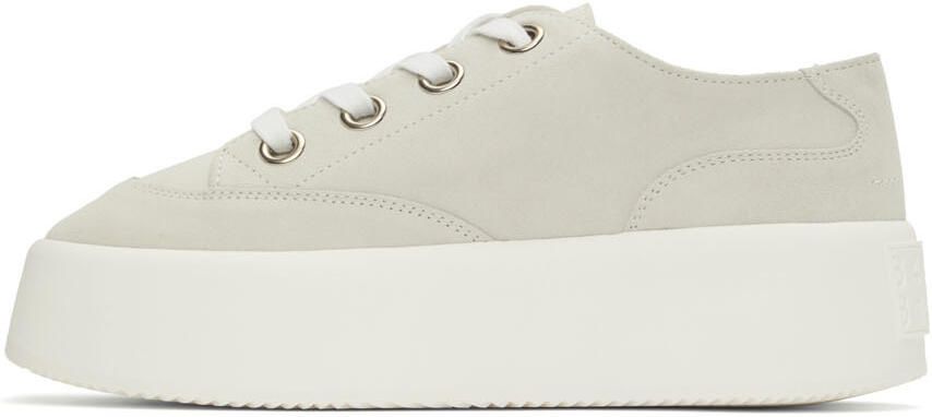 MM6 Maison Margiela Black Suede Platform Sneakers - Picture 5