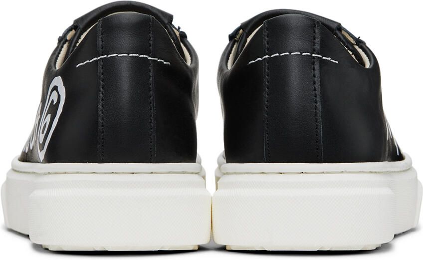 MM6 Maison Margiela Kids Black Cursive Logo Sneakers