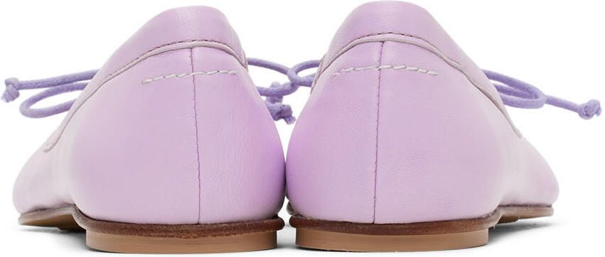 MM6 Maison Margiela Kids Purple Ballerina Flats - Picture 2