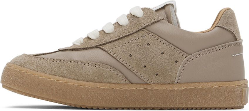 MM6 Maison Margiela Kids Tan Paneled Sneakers - Picture 3