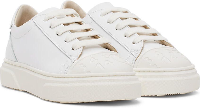 MM6 Maison Margiela Kids White Lace-Up Sneakers