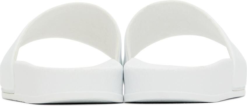 MM6 Maison Margiela Kids White Logo Slides