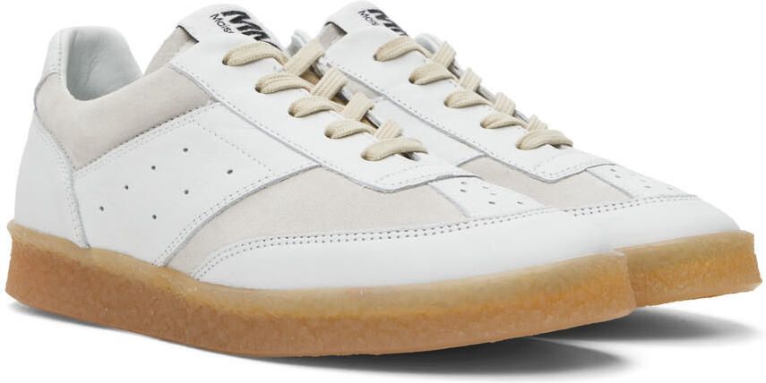 MM6 Maison Margiela Off-White 6 Court Sneakers - Picture 2
