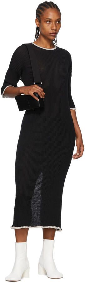 MM6 Maison Margiela Off-White Anatomic Ankle Boots - Picture 4