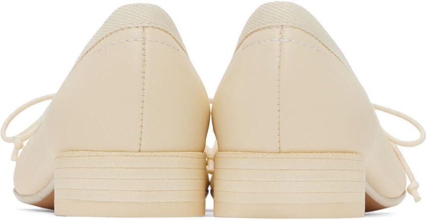 MM6 Maison Margiela Off-White Anatomical Ballerina Heels