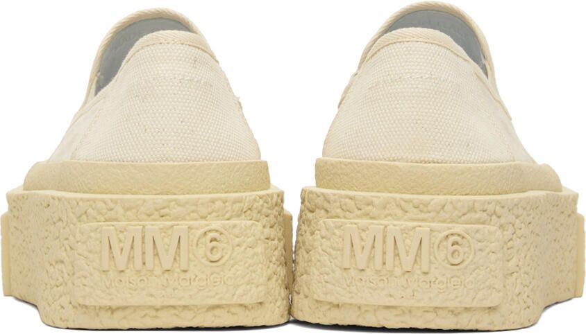 MM6 Maison Margiela Off-White Platform Sneakers