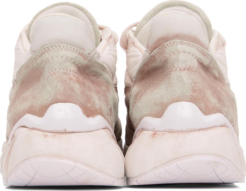 MM6 Maison Margiela Pink Smudged Sneakers