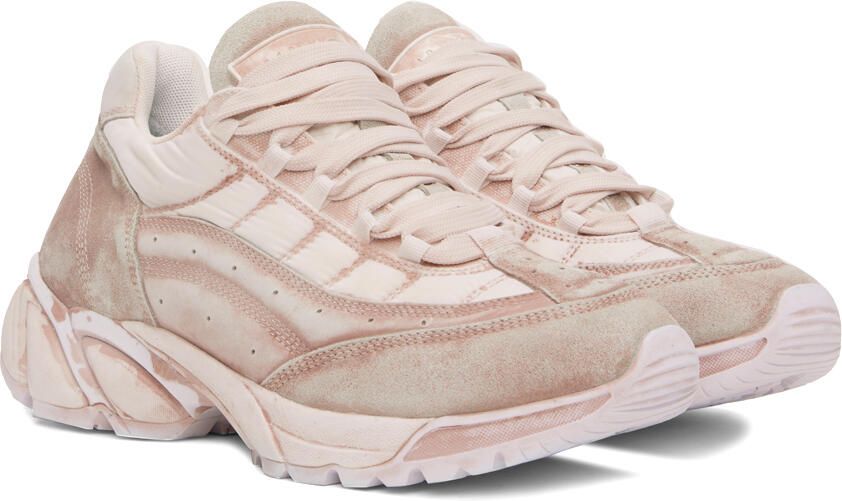 MM6 Maison Margiela Pink Smudged Sneakers - Picture 2