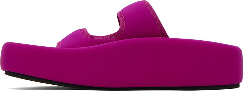 MM6 Maison Margiela Pink Sunken Sandals - Picture 4
